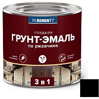 Грунт-эмаль Proremontt 3 в 1 черная 1,7 кг