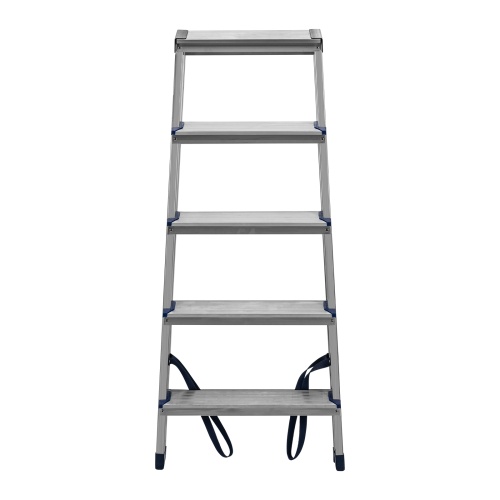 Стремянка двусторонняя 5 ступеней, алюминиевая, Сибртех фото 4