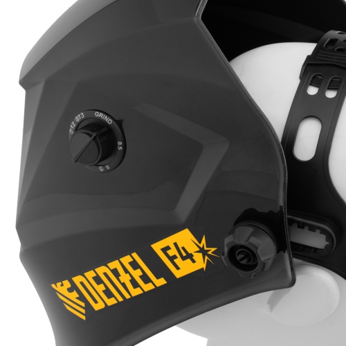 Щиток защитный лицевой (маска сварщика) F4, см. окно 90х35, DIN4/9-13// Denzel фото 11