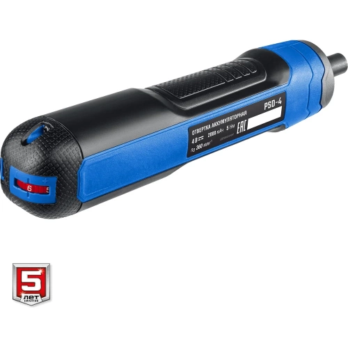 Аккумуляторная отвертка ЗУБР Профессионал 4 Vmax, в коробке PSD-4 фото 10