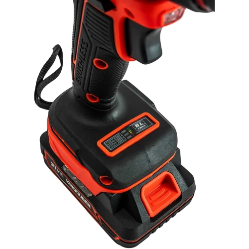 Шуруповерт KINGQUEEN бесщеточный, ударный, 21В, патрон 13мм, 2АКБ, KQ-903D фото 7 Шуруповерт KINGQUEEN бесщеточный, ударный, 21В, патрон 13мм, 2АКБ, KQ-903D фото 7