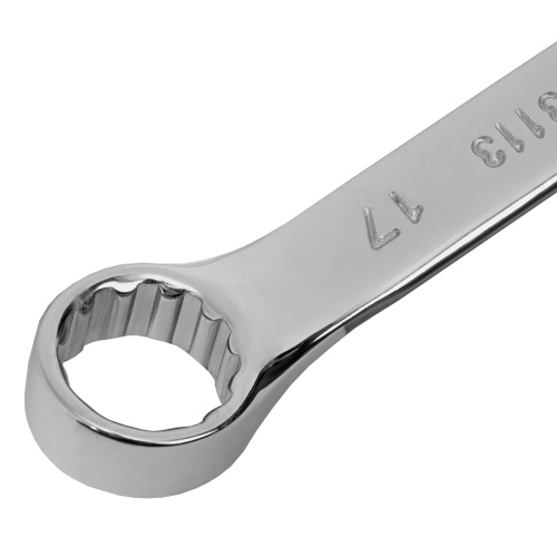 Ключ комбинированный, 17 мм, CrV, полированный хром Matrix фото 4