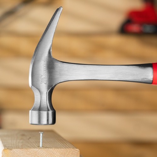 Молоток-гвоздодер, 570 г, цельнометаллический, двухкомпонентная рукоятка Matrix фото 8