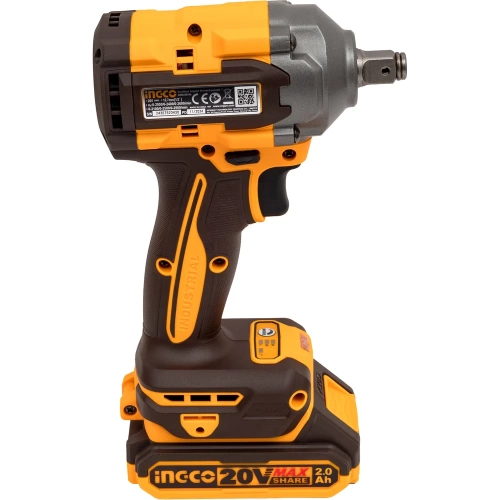 Гайковерт-импакт INGCO BL 20В 1/2x1/4 SUPER INDUSTRIAL CIWLI20236 фото 4 Гайковерт-импакт INGCO BL 20В 1/2x1/4 SUPER INDUSTRIAL CIWLI20236 фото 4