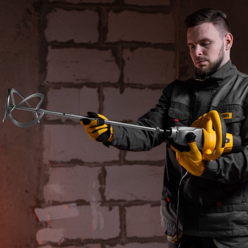 Миксер строительный EM-1-1220, 1220 Вт, 0-480/0-800 об/мин Denzel фото 15 Миксер строительный EM-1-1220, 1220 Вт, 0-480/0-800 об/мин Denzel фото 15