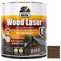 Пропитка лессирующая для защиты древесины Dufa Wood Lazur палисандр 0,9 л