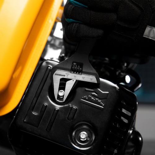 Ключ разводной, 150 мм, CrV, тонкие губки, защитные насадки Gross фото 9