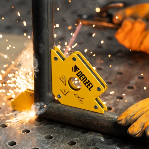 Фиксатор магнитный для сварочных работ, усилие 50 Lb Denzel фото 10