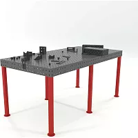 Сварочный стол Flamet с оснасткой, 1000x2000 Optima 8 мм ОBP-1000x2000-8