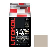 Затирка цементная для швов Litokol Litochrom 1-6 Evo LE.230 Багамы 2 кг