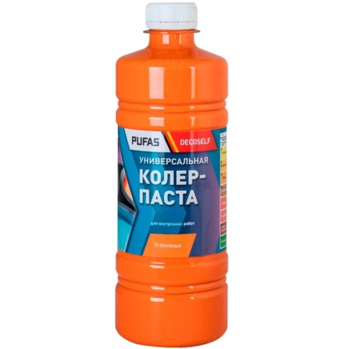 Паста колеровочная универсальная Pufas Decoself 26 оранжевая 0,45 л