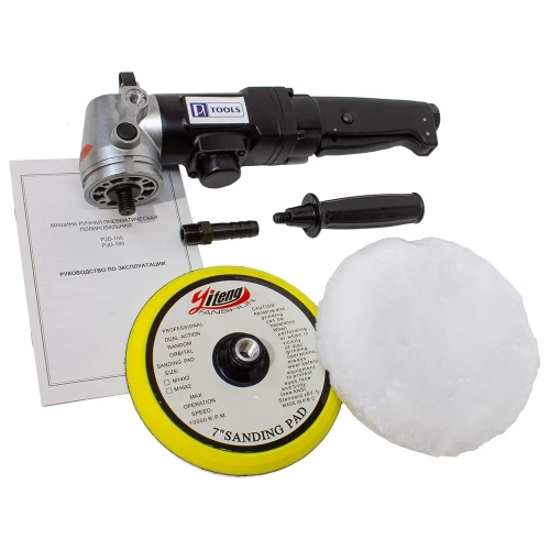 Пневматическая полировальная машина PI TOOLS PJD-150, черная, 150мм, 3000об/мин, резьба М14, Арт. 4461 4478 фото 5