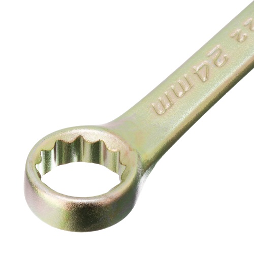 Ключ комбинированный, 24 мм, желтый цинк Сибртех фото 4