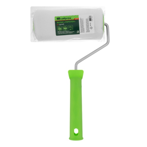 Валик "Поролон" с ручкой, 150 мм, D 48 мм, D ручки 6 мм Сибртех фото 6