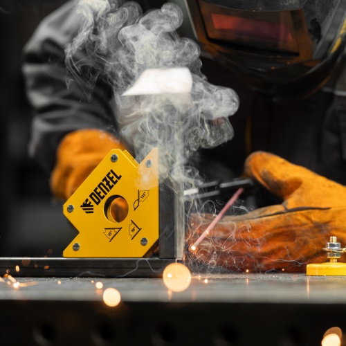 Фиксатор магнитный для сварочных работ, усилие 50 Lb Denzel фото 8