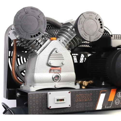 Компрессор Patriot KRX 420 L50, поршневой, ременной, масляный, 420 л/мин, 50 л, 10 бар, 2.2 кВт, 230 В 545302310 фото 3