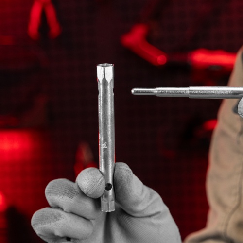 Ключ трубчатый торцевой 8 х 10 мм, оцинкованный Matrix фото 4