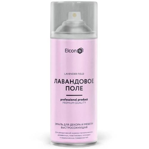 Эмаль аэрозоль для декора и мебели Elcon быстросохнущая лавандовое поле 520 мл