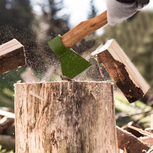 Топор кованный, в сборе, 1200/1550 г, деревянное топорище, 500 мм, Б3 Сибртех фото 9