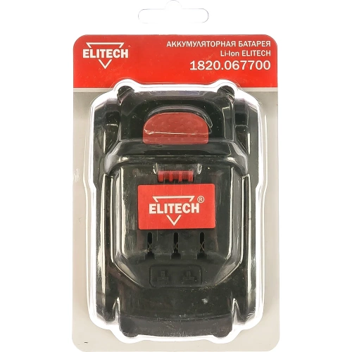 Аккумулятор Li-Ion, 18 В, 4 Ач Elitech 1820.067700 фото 5 Аккумулятор Li-Ion, 18 В, 4 Ач Elitech 1820.067700 фото 5