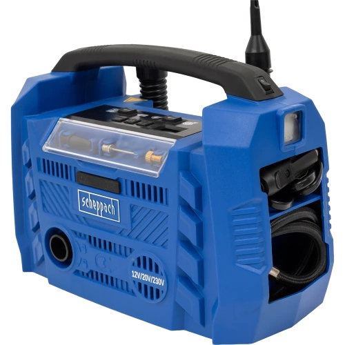 Автомобильный аккумуляторный компрессор Scheppach Airforce 6 без АКБ и ЗУ 5906159901 фото 5 Автомобильный аккумуляторный компрессор Scheppach Airforce 6 без АКБ и ЗУ 5906159901 фото 5