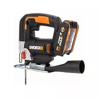 Аккумуляторный лобзик WORX 20 В, 1x2 Ач, кейс WX543