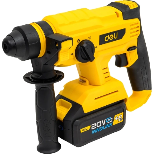 Перфоратор аккумуляторный DELI DC300 (2 АКБ+ЗУ, 20Вх4Ач, SDS PLUS, 2Дж, 4500уд/мин, сумка) 162765 фото 8