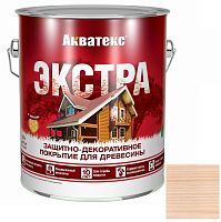 Покрытие алкидное защитно-декоративное для древесины Акватекс Экстра полуглянцевое бесцветное 2,7 л