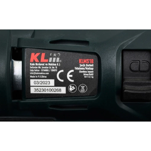 Аккумуляторный беспроводной шуруповерт KLPRO мульти набор, 18 В / 2,0 Ач 11969 KLMS18-20 фото 6 Аккумуляторный беспроводной шуруповерт KLPRO мульти набор, 18 В / 2,0 Ач 11969 KLMS18-20 фото 6