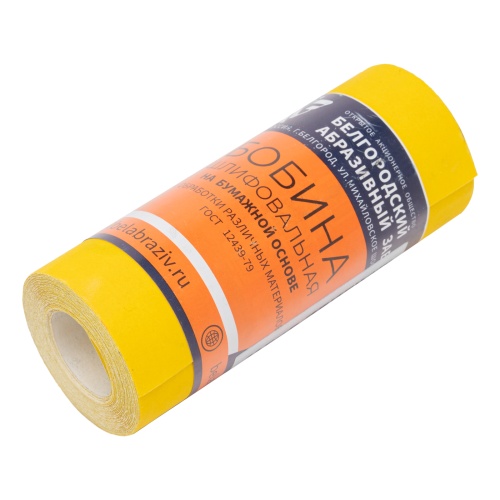 Шкурка на бумажной основе, LP41C, зернистость Р 320, мини-рулон 115 мм х 5 м, "БАЗ" фото 4