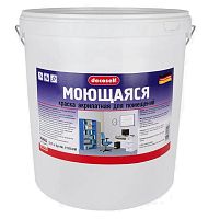 Краска моющаяся Pufas Decoself морозостойкая белая 40 кг/25,3 л