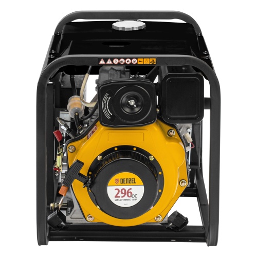 Генератор дизельный DES-32E, 3,2 кВт, 230 В, 11 л, электростартер Denzel фото 9