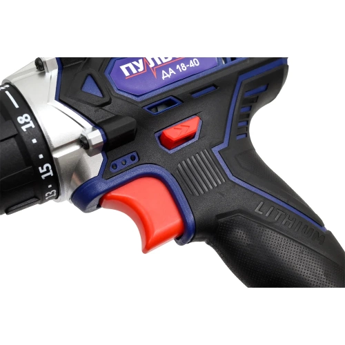 Дрель аккумуляторная безударная ПУЛЬСАР ДА 18-40 (18В, 40Hm, Li-on, 2,0Ah, 2 акк,,кейс) 923-101 фото 11