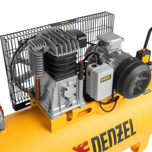 Компрессор воздушный BCI3000-T/200, ременный привод , 3.0 кВт, 200 литров, 530 л/мин Denzel фото 10