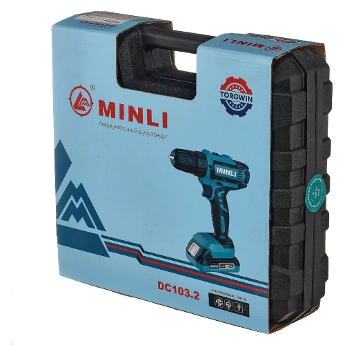 Аккумуляторная дрель-шуруповерт MINLI 10mm 25N.m Li-ion 18Vx2 DC103.2-2.0A фото 3