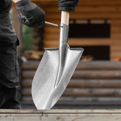 Лопата штыковая, 225х295 мм, углубленная, рессорная сталь, 0,7 кг, без черенка// Сибртех фото 9