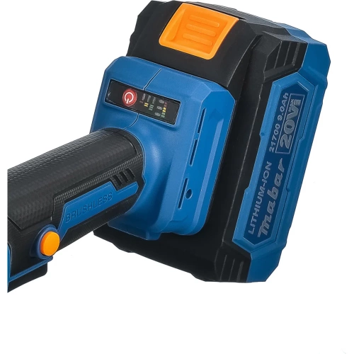 Угловая шлифовальная бесщеточная машина MABAR с литиево-ионным аккумулятором 1252-4.0 фото 7