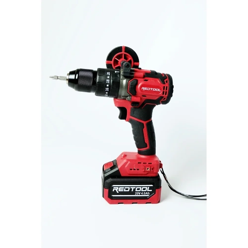 Ударная дрель с литий-ионным аккумулятором REDTOOL CS-1150SET 20В, 4000мАч, 90Нм, 2 скорости RT 1150 фото 3