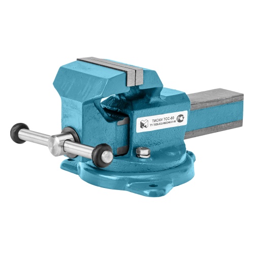 Тиски слесарные, 80 мм, поворотные (Глазов) фото 18