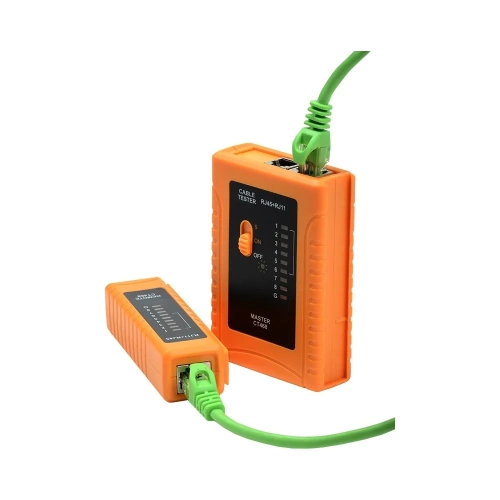 Тестер для витой пары ITK RJ11/RJ45 CT468 Тестер для витой пары ITK RJ11/RJ45 CT468