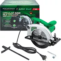 Пила циркулярная Rockforce 1200 Вт, 5500 об/мин, размер диска 185х20х2.4 мм RF-7185(60752)