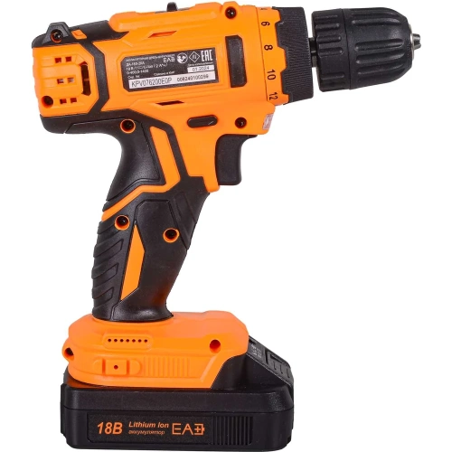 Аккумуляторная дрель-шуруповерт Вихрь ДА-18Л-2КА 72/14/25 фото 5