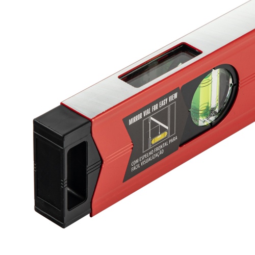 Уровень алюминиевый магнитный, 800 мм, фрезерованный, 3 глазка (1 зеркальный) усиленный Matrix фото 6