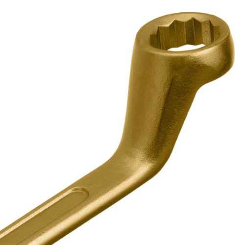 Ключ накидной, 19 х 22 мм, желтый цинк Сибртех фото 4