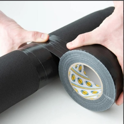 Лента армированная Aviora Супер 302-162 клейкая черная 50000х48 мм фото 4