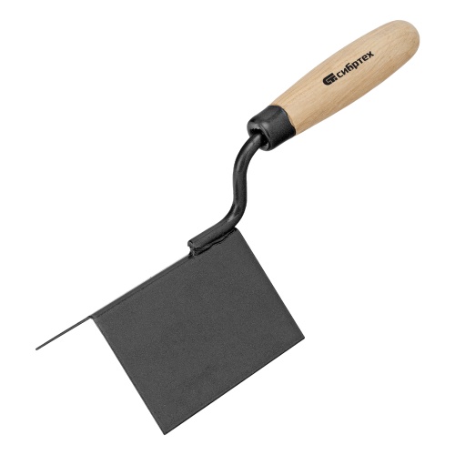 Кельма угловая, 110 х 75 х 75 мм, стальная, для внешних углов, буковая ручка Сибртех Кельма угловая, 110 х 75 х 75 мм, стальная, для внешних углов, буковая ручка Сибртех