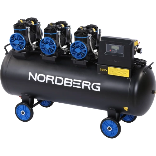 Компрессор безмасляный NORDBERG 380В, ресивер 160л, 750л/мин NCEO160/750 фото 11