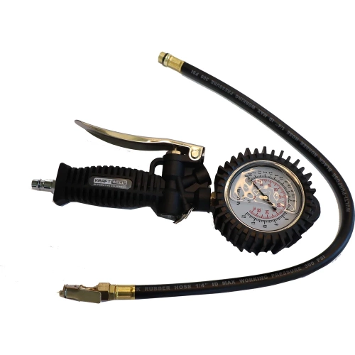 Пистолет для подкачки шин с аналоговым жидкостным манометром KraftWell KRWTG-A4 фото 3