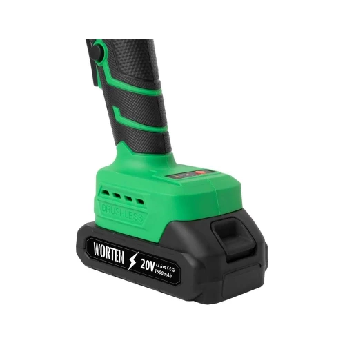 Угловая шлифмашина аккумуляторная WORTEN D125, 20В, 2х1.5 Ач, М14 КА-90000329 фото 5
