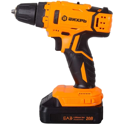 Аккумуляторная дрель-шуруповерт Вихрь ДА-20Л-2КА с набором оснастки, 65 предметов 72/14/36 фото 3 Аккумуляторная дрель-шуруповерт Вихрь ДА-20Л-2КА с набором оснастки, 65 предметов 72/14/36 фото 3